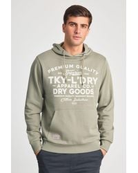 Tokyo Laundry - Printed Hoody With Drawcord - Lyst