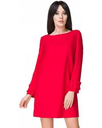 Love Lace - Elegant Trapeze Mini Cocktail Dress - Lyst