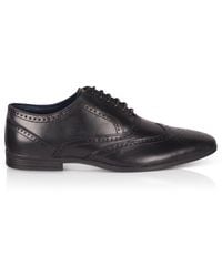 Silver Street London - Delamere Leather Formal Brogue Shoe - Lyst