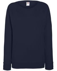 Fruit Of The Loom - Fitted Lightweight Raglan Sweatshirt (240 Gsm) - Lyst