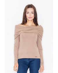 Love Lace - Chic Smooth Long Sleeve Turtleneck Blouse Style 60722 - Lyst