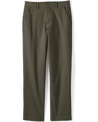 Lands' End - Comfort Waist Classic Fit Flannel Lined Stretch Chinos - Lyst