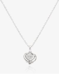 Rosa Lea - Pave Wrapped Heart Pendant Bj-P3132C - Lyst