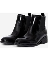 Dorothy Perkins - Wide Fit Black Patent Maple Boots - Lyst