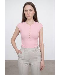 Dilvin - Fitted Cotton Jersey Crew Neck T-Shirt - Lyst