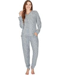 Wisteria Lane - Cloudknit Soft Stretch Long Sleeve Pyjama Set With Pockets - Lyst