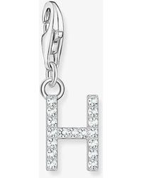 Thomas Sabo - Cubic Zirconia Letter H Charm 1947-051-14 - Lyst
