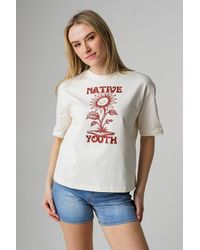 Native Youth - Cotton Crew Neck Graphic Short Sleeve T-Shirt - Lyst