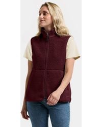 Didriksons - Siv Teddy Fleece Gilet - Lyst