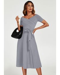 FS Collection - Bardot Midi Dress - Lyst