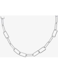 T.H.Baker - Sterling 18 Inch Half Twist Paperlink Chain 8.16.0284 - Lyst