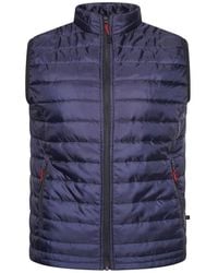 KAM Jeanswear - Big Size Zip Thru Quilted Gilet For - Lyst