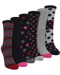 Sock Snob - 6 Pack Bamboo Socks Soft Breathable Patterned Everyday Socks - Lyst