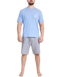 Smart Living - Relaxed-Fit Pocket Tee & Shorts Pj Set - Lyst