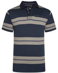 KAM Jeanswear - Multi Stripe Rugby Polo Shirt For - Lyst