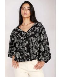Little Mistress - Embroidered Cotton Blouse - Lyst