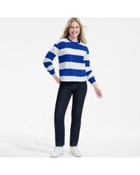 Lands' End - Petite Recover Straight Leg Jeans, High Waisted - Lyst