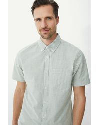 MAINE - Short Sleeve Oxford Stripe Shirt - Lyst