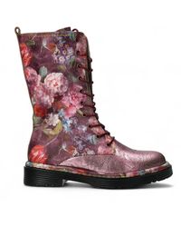 Laura Vita - Incaso-18 Floral Gothic Victorian Leather High Boots - Lyst