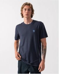 Fjallraven - Short Sleeve Crew Neck Logo Detail Top - Lyst