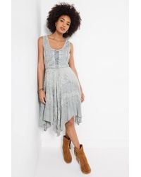 Joe Browns - Jacquard & Embroidered Knee-Length Dress With Handkerchief Hem - Lyst