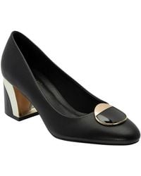 Lotus - Matt 'Lili' Block-Heel Court Shoes - Lyst