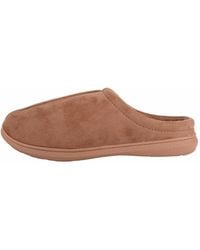Absolute Footwear - Easy Slip On Open Back Mule Slippers With Faux Fur Lining - Lyst