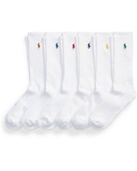 Polo Ralph Lauren - 6 Pack Unisex Cotton Crew Sock - Lyst
