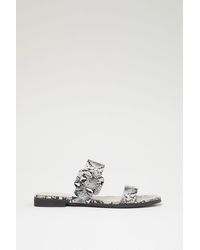 Faith - Snake Print Wule Wide Fit Sandals - Lyst