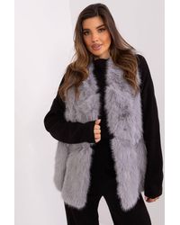Love Lace - Soft Faux Fur Vest With Slip Pockets - Lyst
