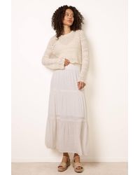 Blue Vanilla - Shirred Waist Maxi Skirt - Lyst