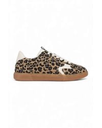 Infinity Leather - Fashion Lace-Up Sneaker Trainers Shoes - Lyst
