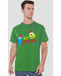 Disney - Get Festive For Christmas With Mike & Sully T-Shirt - Lyst