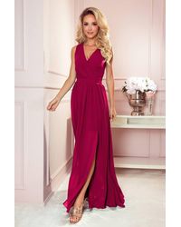 Love Lace - Sleeveless Maxi Dress With Slit & Zip - Lyst