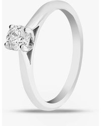 T.H.Baker - 18Ct 0.40Ct Brilliant Cut Diamond Solitaire Ring 10-80-616/24-01-635 N - Lyst
