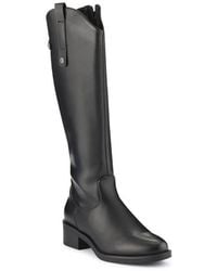 Pavers - Block-Heeled Slip-On Long Boots - Lyst