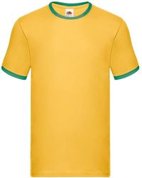 Fruit Of The Loom - Ringer Contrast T-Shirt - Lyst