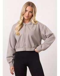Gym King - Full Zip Cropped Hoodie Lightweight Loopback Boxy Fit - Lyst