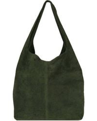 Sostter - Olive Soft Suede Leather Hobo Shoulder Bag - Biaix - Lyst