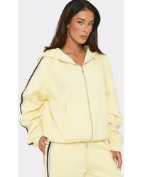 EGO - Long Sleeve Zip Contrast Stripe Hoodie - Lyst