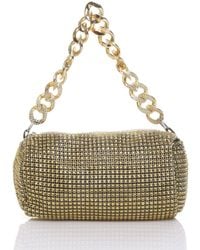 AJVANI - Sparkly Baguette Barrel Clutch Bag - Lyst