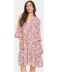 Saint Tropez - Edasz V-Neck Knee Length Dress - Lyst