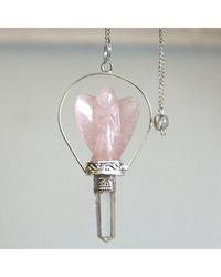 KDMD - Angel Pendulum With Ring- Rose Quartz - Lyst