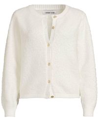 Lands' End - Bouclé Buttoned Cardigan - Lyst