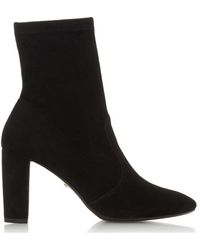 Dune - 'optical' Suede Sock Boots - Lyst