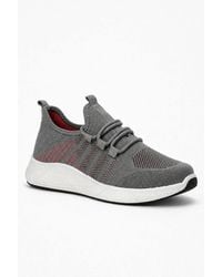 Spot on - Lightweight Knit Lace Up Trainers - Lyst