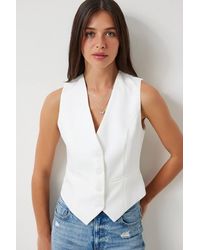 Happiness İstanbul - Crop Button Waistcoat - Lyst