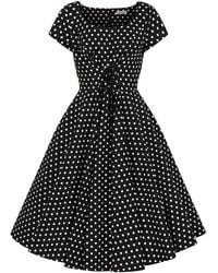 Banned Retro - Lola Polka Dots Swing Dress - Lyst