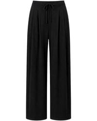 MixRay - High-Waist Wide-Leg Jersey Trousers - Lyst