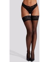 Ann Summers - Lace Top Glossy Hold Up - Lyst